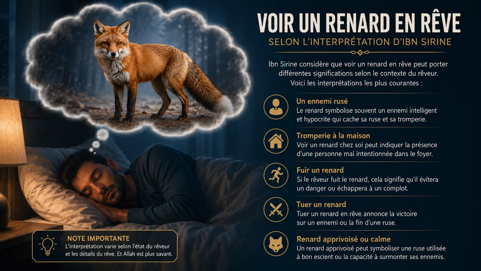 Voir un renard en rêve selon Ibn Sîrîn et An-Nâbulsî